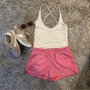 Pink Patterned Shorts